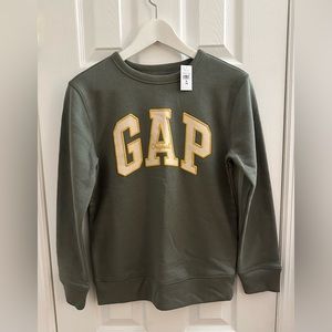 Gap green logo sweatshirt NWT